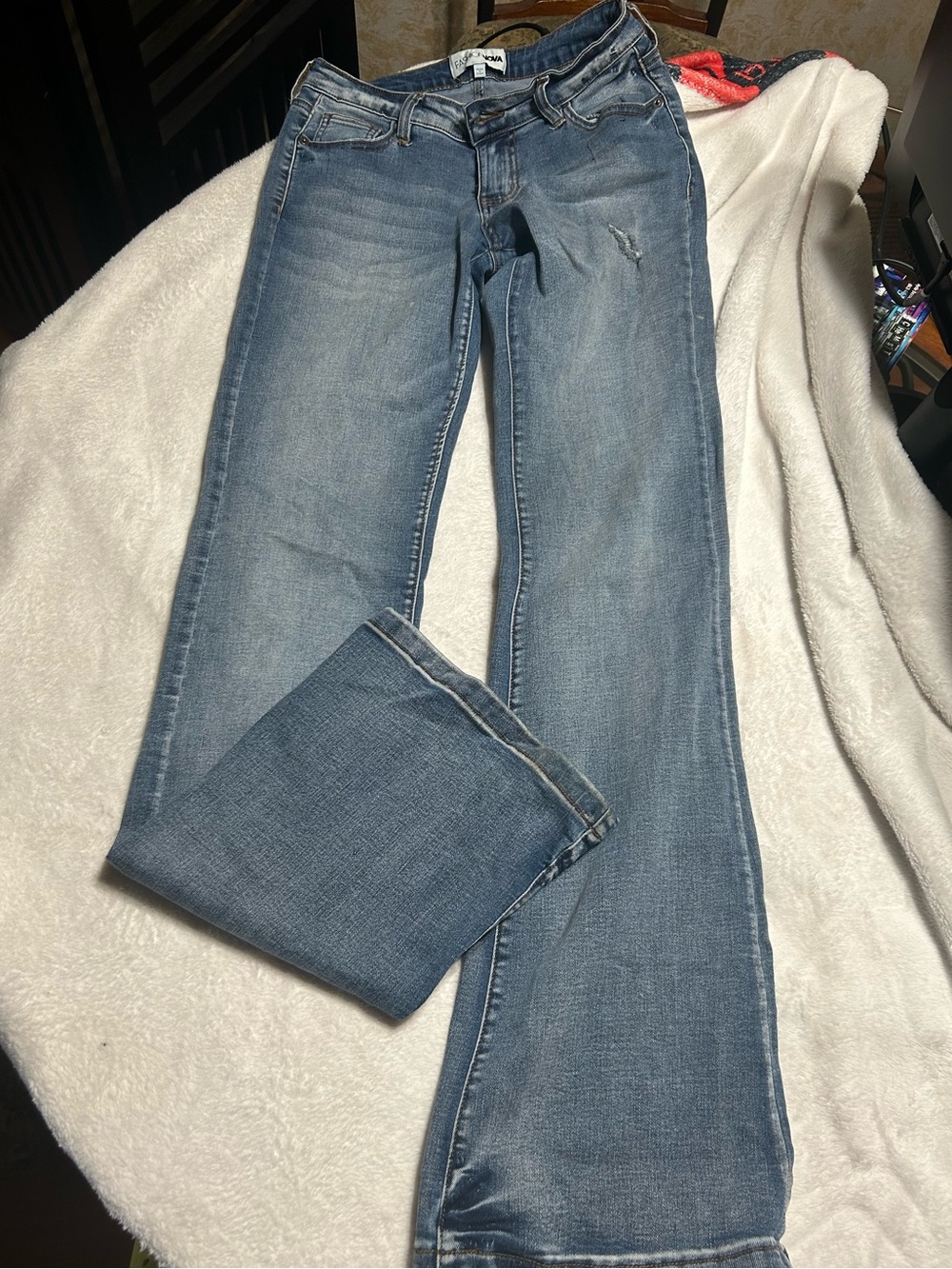 Women’s Fashionnova Blue Wash Jeans - Classic Straight Fit